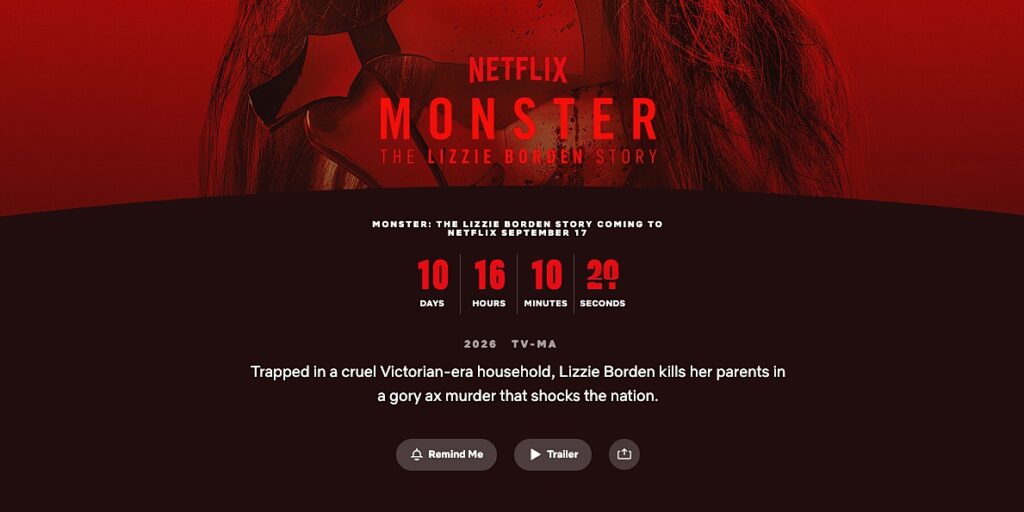 Monster, la storia di lizzie borden, Netflix